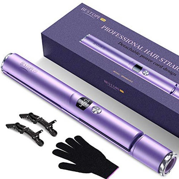 Bestope Other - Bestopea New Hair Straightener and Curler 2 in 1 Flat Iron Tourmaline Ceramic